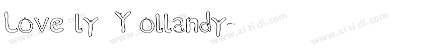 Lovely Yollandy字体转换